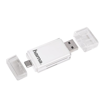 Кардридер Hama 123949 USB 2.0 SD/mSD [whi...