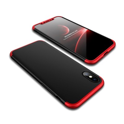 Чехол iPhone X GKK 3-in-1 bumper [red-black]