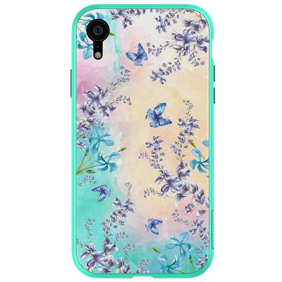 Чехол iPhone XR Nillkin Floral [blue]
