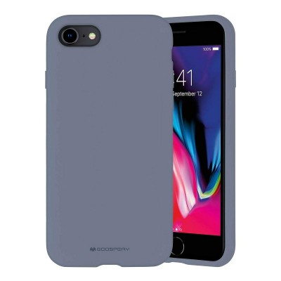 Чехол iPhone 7/8 Goospery Mercury Liquid Silicone, lavender grey