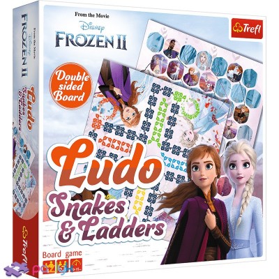 Настольная игра Trefl 01756 GAME - Ludo / Snakes&Ladders / Disney Frozen 2