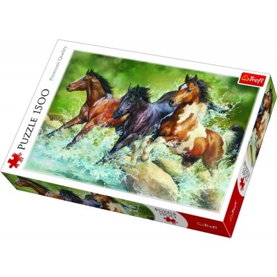 Пазлы Trefl 26148 Puzzles - "1500" - Three wild horses