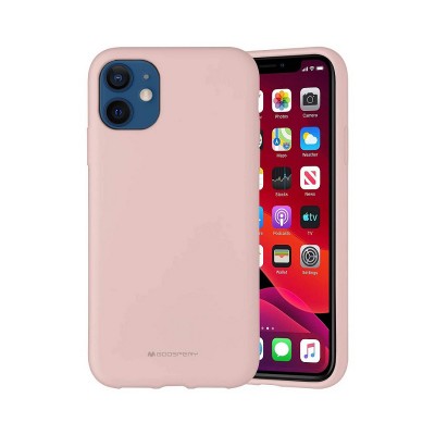 Чехол iPhone 12 mini MERCURY SILICONE, pink s...