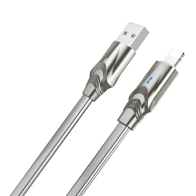 Кабель Borofone BU12 Synergy charging data for Lightning, silver