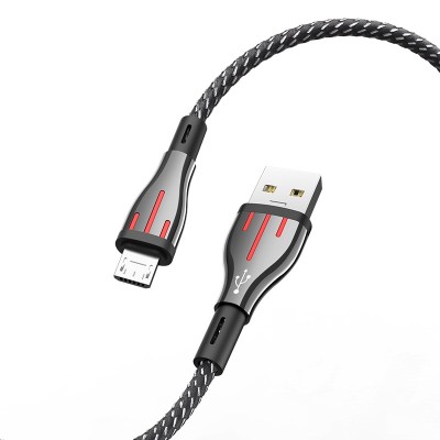 Кабель Borofone BU23 Highway charging data cable for Micro, black gray