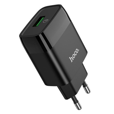 Зарядное устройство Hoco C72Q Glorious single port QC3.0 [black]