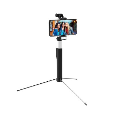 Hoco K10B Magnificent wireless selfie stick with backlight (L=1.6m) [black]