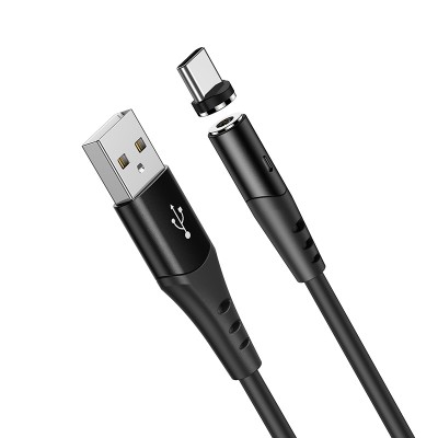 Кабель Hoco X60 Honorific silicone magnetic charging cable for Type-C [black]