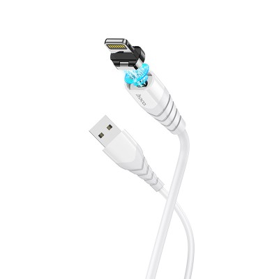 Кабель Hoco X63 Racer magnetic charging cable for Lightning [white]