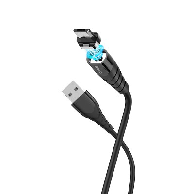 Кабель Hoco X63 Racer magnetic charging cable for Micro [black]