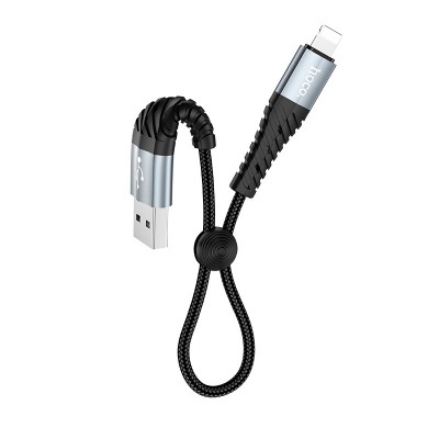 Кабель Hoco X38 Cool Charging data cable for iP (L=0.25M) [black]