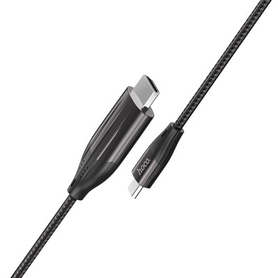 Кабель Hoco UA16 Type-C to HDMI [metal gray]