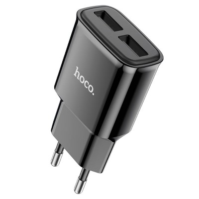 Зарядное устройство Hoco C88A Star round dual port charger (EU) [Black]