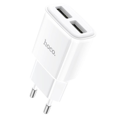 Зарядное устройство Hoco C88A Star round dual port charger (EU) [White] 