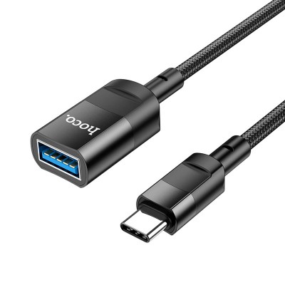 Кабель Hoco U107 Type-C male to USB female USB 3.0 [black]