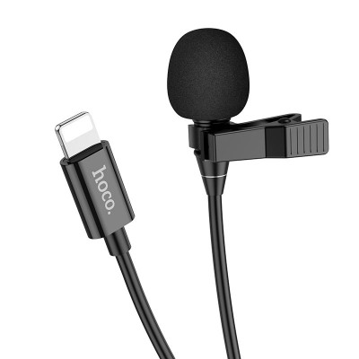 Микрофон для блогеров Hoco L14 iP lavalier microphone [black]