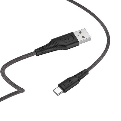 Кабель Hoco X58 Airy silicone charging data cable for Type-C [black] 