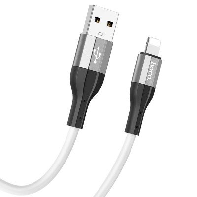 Кабель Hoco X72 Creator silicone charging data cable for iPhone [white]