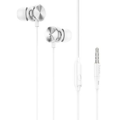 Наушники Hoco M96 Platinum universal headphones with microphone [elegant silver]