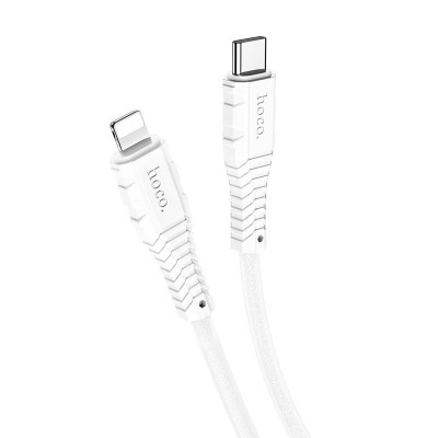 Кабель Hoco X67 Nano PD silicone charging data cable for iPhone [white]