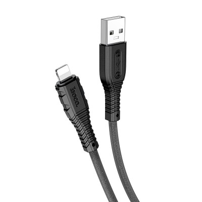 Кабель Hoco X67 Nano silicone charging data cable for iPhone [black]