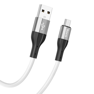 Кабель Hoco X72 Creator silicone charging data cable for Micro [white]