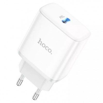 Зарядное устройство Hoco C104A Stage single port PD20W charger (EU) [white] 