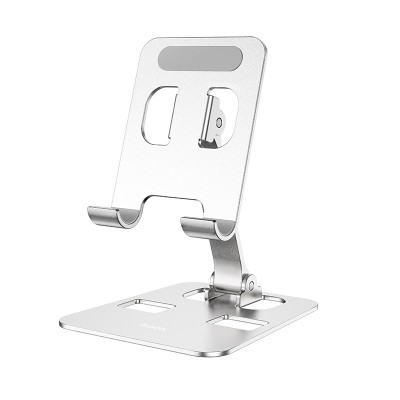 Настольный держатель Hoco DH14 High metal folding desktop stand [silver]
