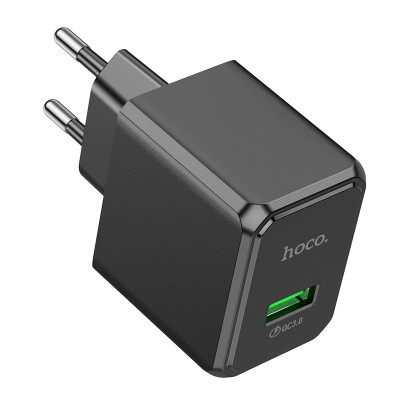 Зарядное устройство Hoco CS12A Ocean single port QC3.0 charger [black]
