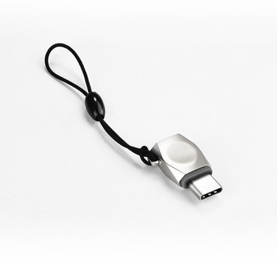 Адаптер Hoco UA8 Type-C (micro USB to type-c), pearl nickel