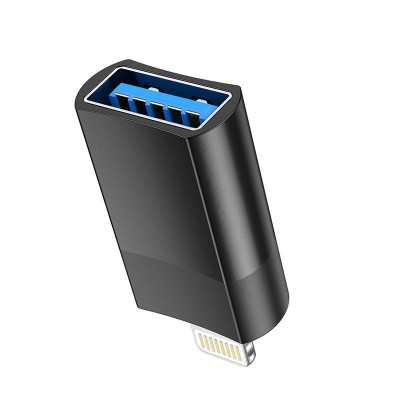 Адаптер Hoco UA17 iP Male to USB Female USB 2.0 adapter, black