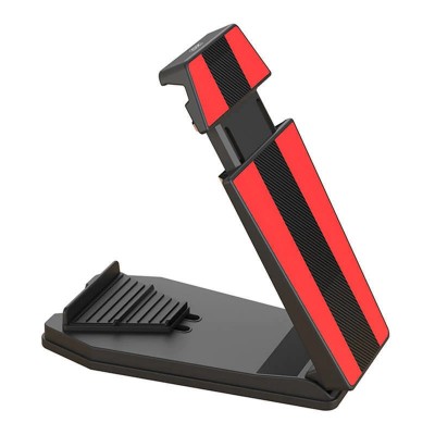 Держатель XO C100 Leather Texture Retro Dashboard Clip Mobile Phone Tablet Holder [black-red]