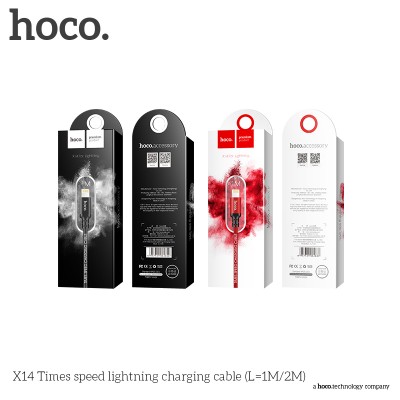 Кабель Hoco X14 Times speed lightning (L=1M) [black]