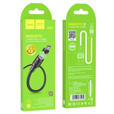 Кабель Hoco X52 Sereno magnetic charging cable for Micro [black]