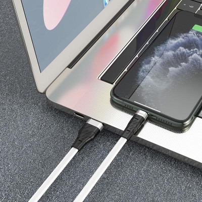 Кабель Hoco X53 Angel silicone charging data cable for Lightning [white]