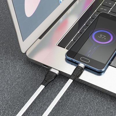 Кабель Hoco X53 Angel silicone charging data cable for Micro [white]