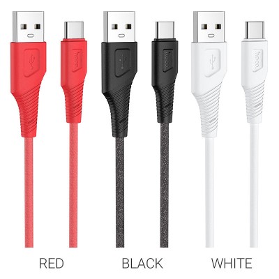 Кабель Hoco X58 Airy silicone charging data cable for Type-C [black] 