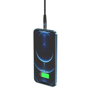 Кабель Hoco X60 Honorific silicone magnetic charging cable for iPhone [black]