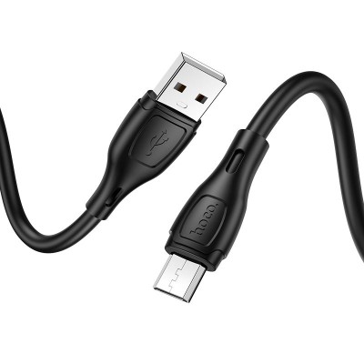 Кабель Hoco X61 Ultimate silicone charging data cable for Micro [black] 