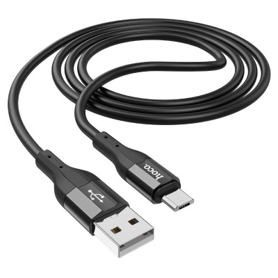 Кабель Hoco X72 Creator silicone charging data cable for Micro [black]