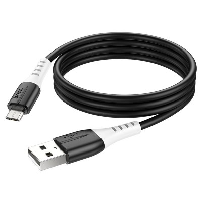 Кабель Hoco X82 Micro silicone charging data cable [black]