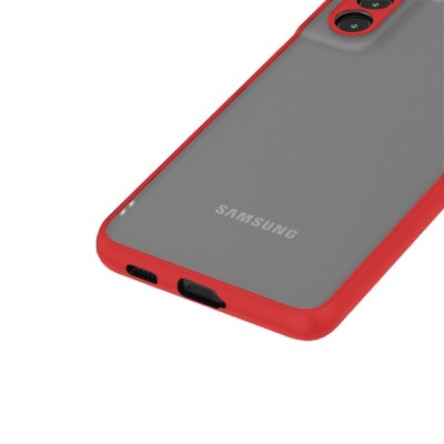 Чехол Samsung Galaxy S21FE Screen Geeks Camera Protect [red]