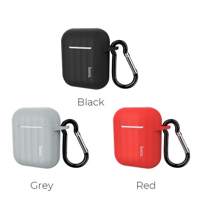 Чехол Hoco WB10A Airpods1/2 Wireless headset Silicone case [black]