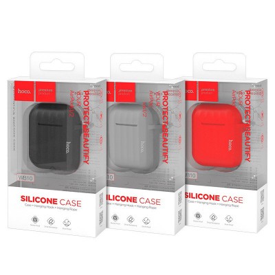Чехол Hoco WB10A Airpods1/2 Wireless headset Silicone case [Grey]