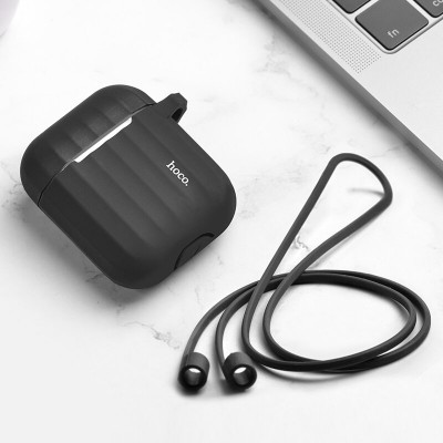 Чехол Hoco WB10A Airpods1/2 Wireless headset Silicone case [black]