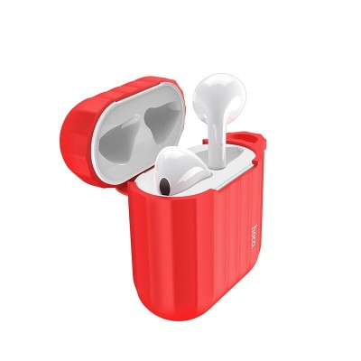 Чехол Hoco WB10A Airpods1/2 Wireless headset Silicone case [Red]