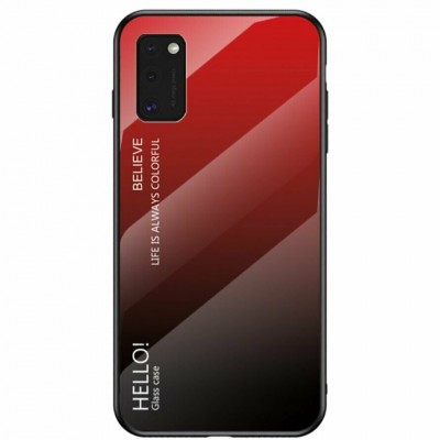 Чехол Samsung Galaxy A41 Screen Geeks Glaze, black&red
