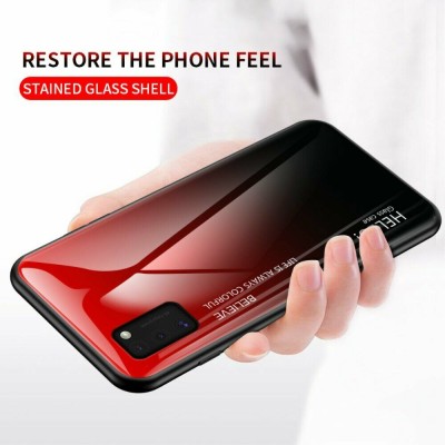 Чехол Samsung Galaxy A41 Screen Geeks Glaze, black&red