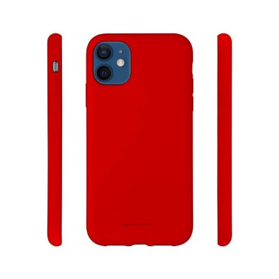 Чехол iPhone 12 mini MERCURY SILICONE, red