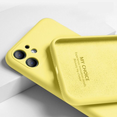 Чехол Iphone 12 / 12 Pro Screen Geeks Soft Touch, yellow